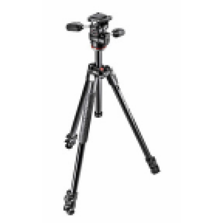 Manfrotto photo tripod with 3-way head