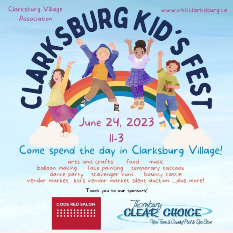 Clarksburg Kid's Fest June 24 11-3
