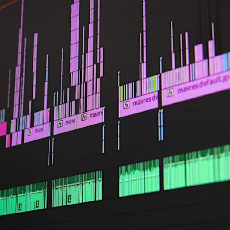 Media editing screen