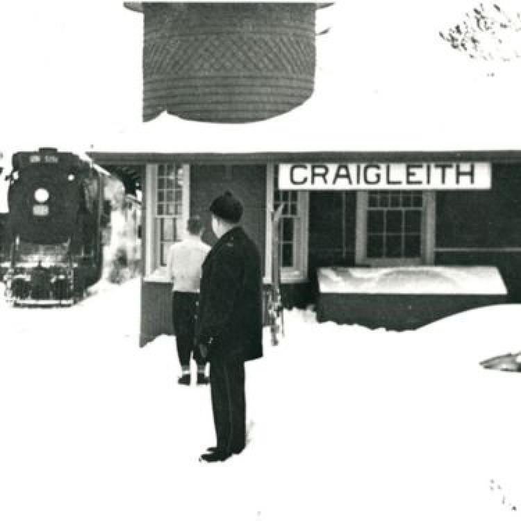 Craigleith Station in the snow