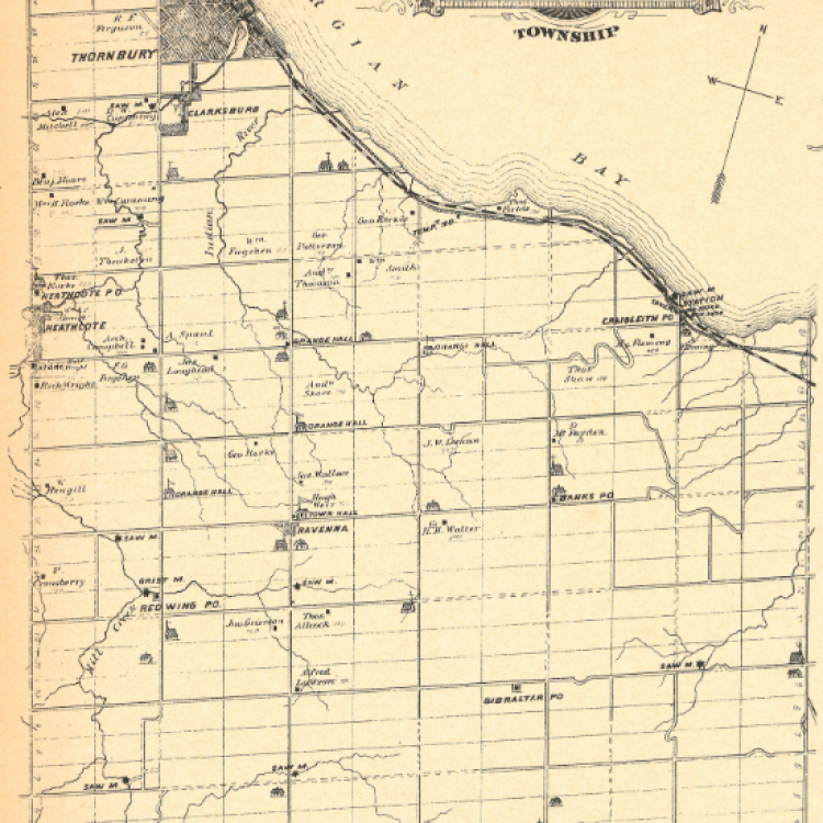 Map of Collingwood Township