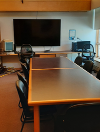 the boardroom at L.E. Shore Library