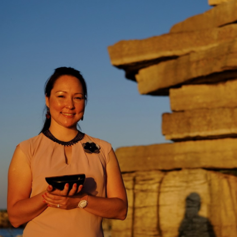 Inuit Culture presenter Muckpaloo Ipeelie