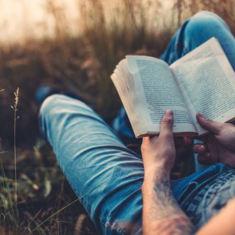 Reading a great book