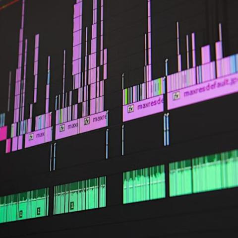 Media editing screen