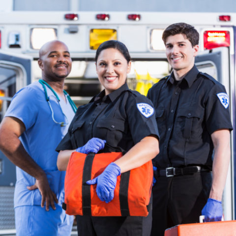 Photo of paramedics