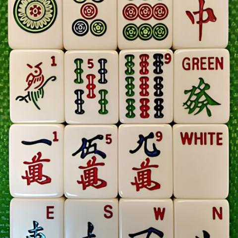 tiles from american mah jongg
